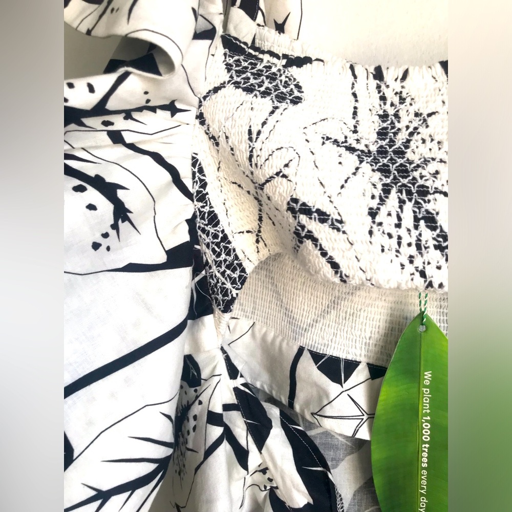 FARM RIO Graphic Leaves Midi Dress - Picture 11 of 16